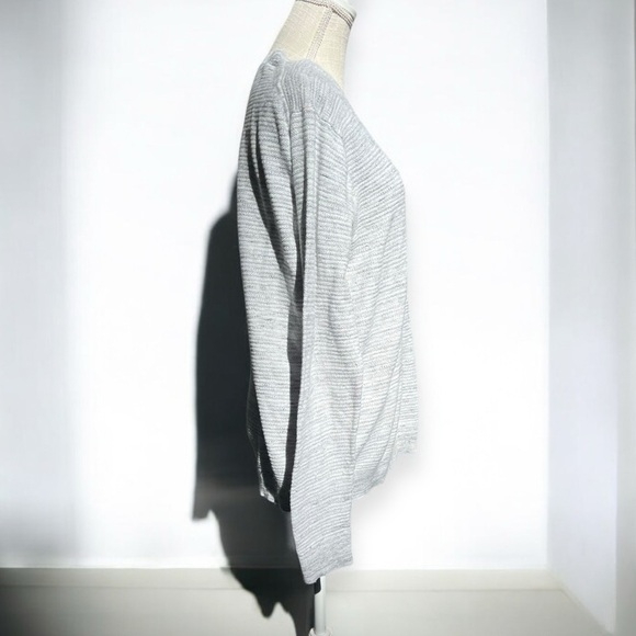 🌻Uniqlo Heathered Wool Blend Long Sleeve Pullover  Knit Large Ladies Size Large - Picture 4 of 9